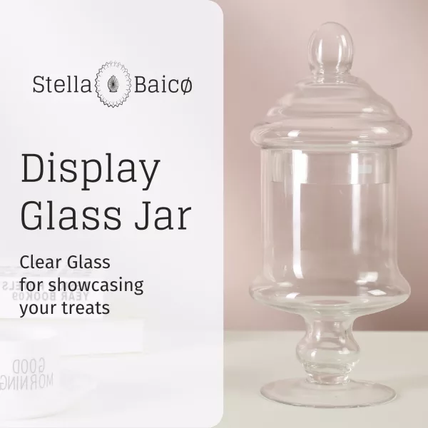 clear glass display jar