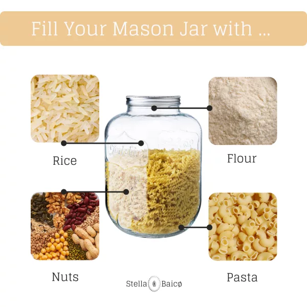 mason glass canister