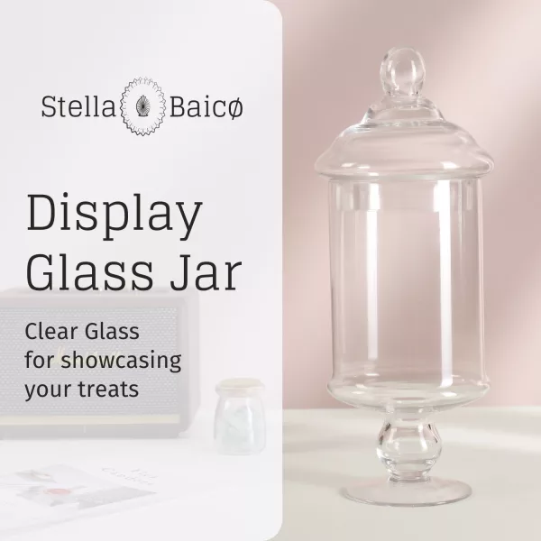 clear glass canister