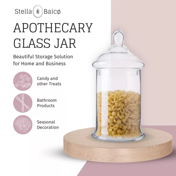 medium sized apothecary glass jar