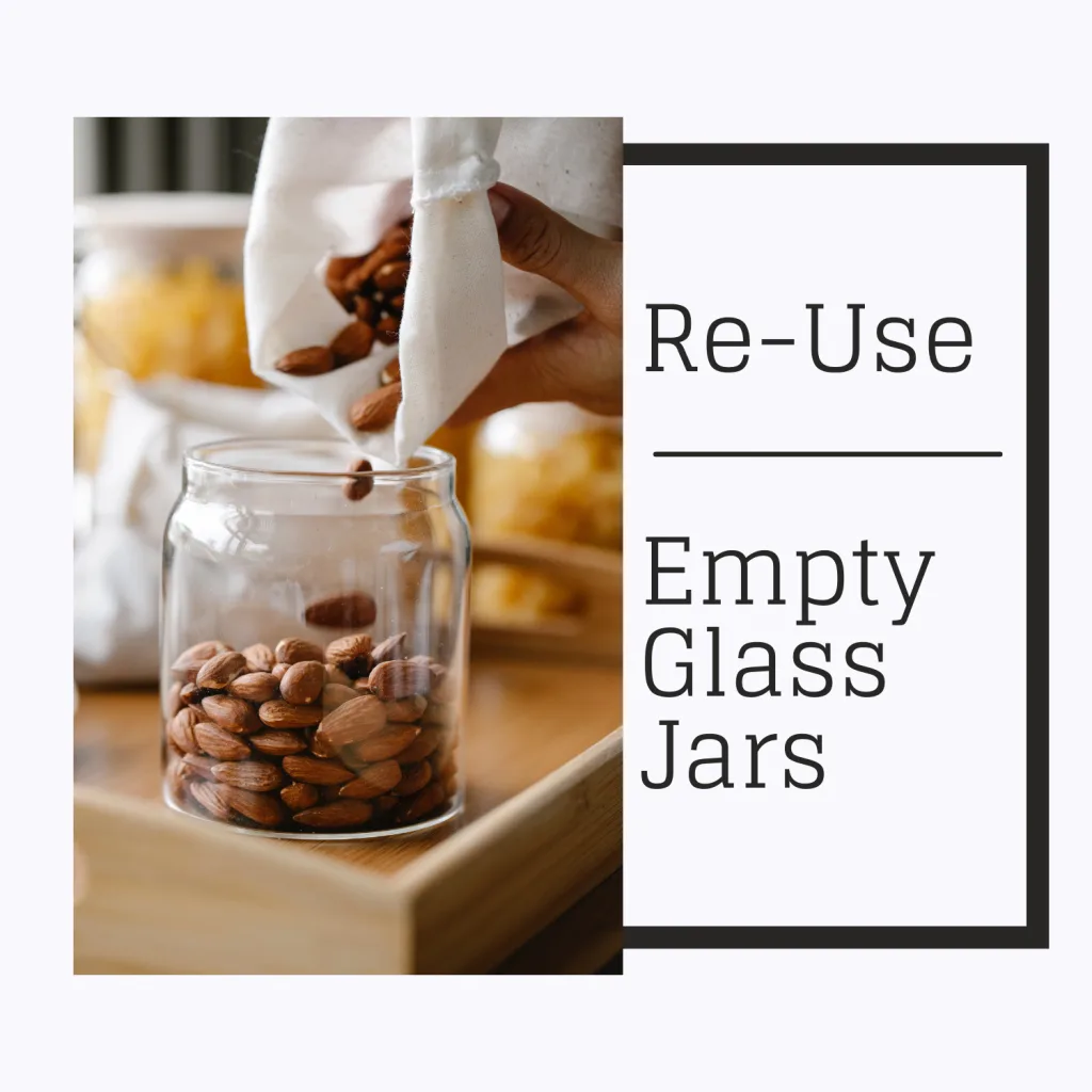 re-use empty glass jars