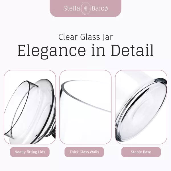 elegant glass jar